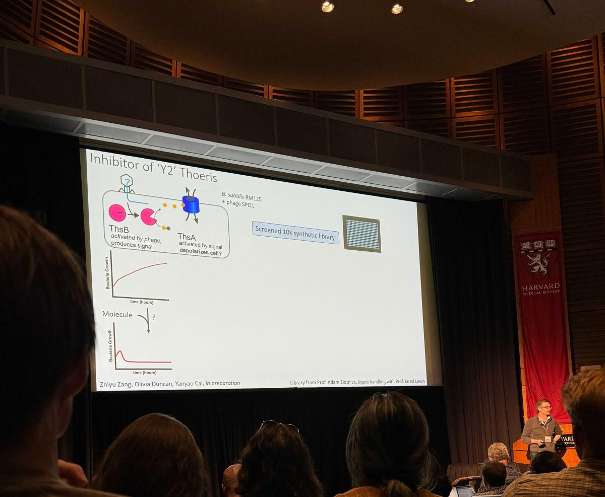 JP giving talk at the 2024 Symposium on the immune system of Bacteria Conference_Apr 2024