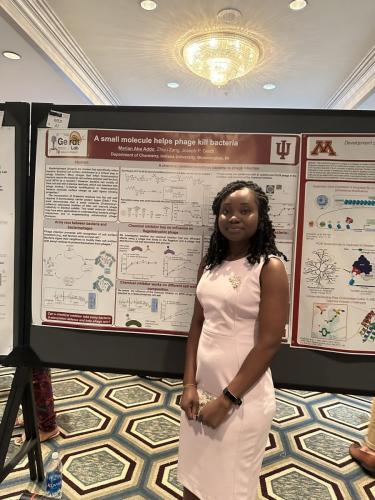 Marian presenting her poster at the NOBCChE’s Annual Meeting_Sept 2023