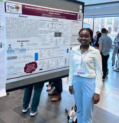 Marian's poster presentation at the 2024 Symposium on the immune system of Bacteria Conference_Apr 2024